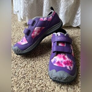 Keen Child Girls Sneakers Speed Hound Purple Tye Dye Size 6 Outdoor hiking